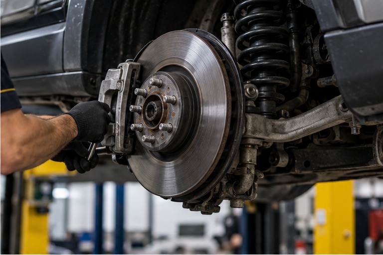 Manutenção de suspensão e freios 4x4